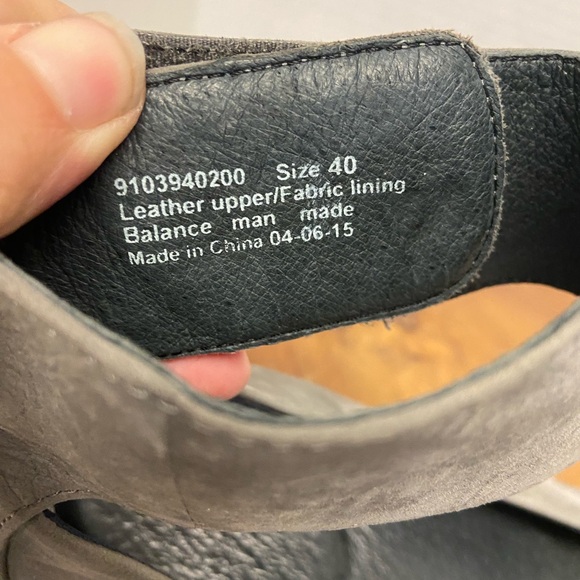 DANSKO Grey Suede Ankle Strap Ballet Wedges Sz:40 - Picture 3 of 10